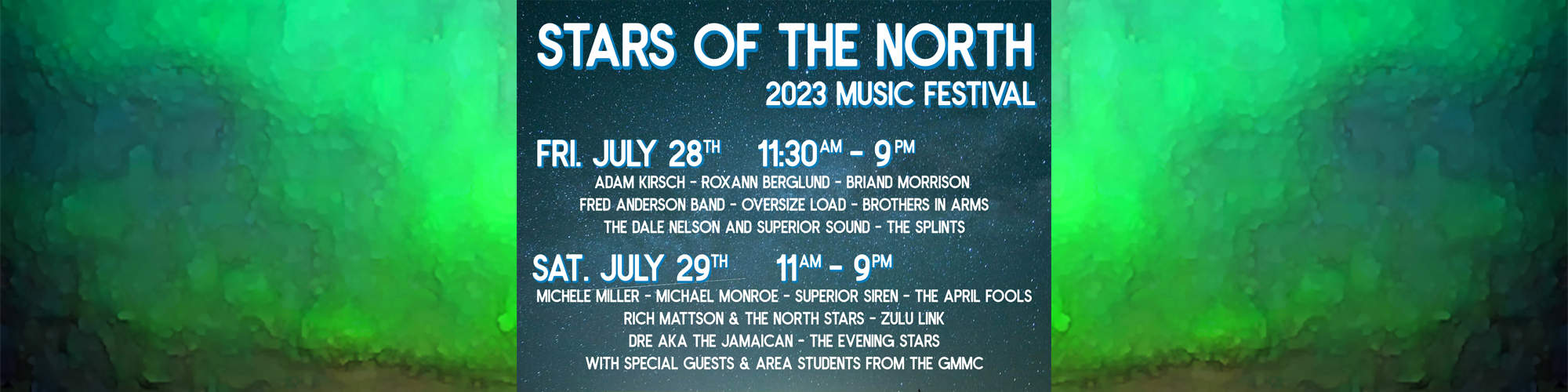 Stars of the North festival header